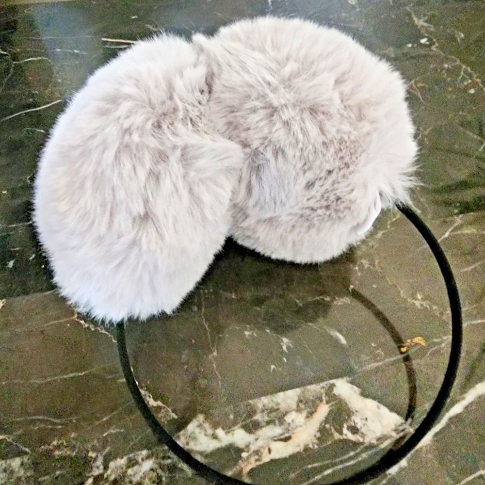 Women's Faux Fur Beige Ear Muffs One Size